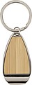 Zinc alloy keychain Aria, brown