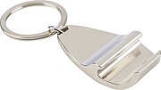 Zinc alloy keychain Aria, brown