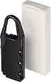 Zinc alloy numeric padlock April, black