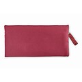 Zippered pencil case, burgundy