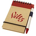 Zuse jotter with pen - red