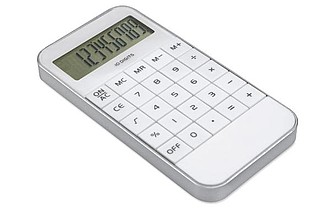 10 digit display Calculator, white