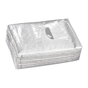 10 pcs handkerchieve 3-fold, grey