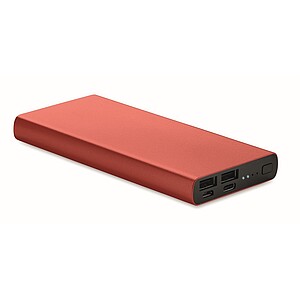 10000 mAh power bank, burgundy