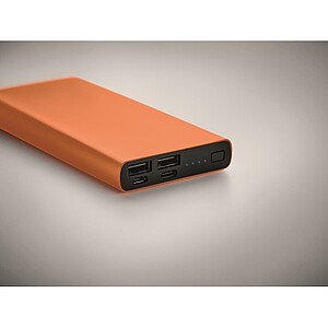 10000 mAh power bank, orange