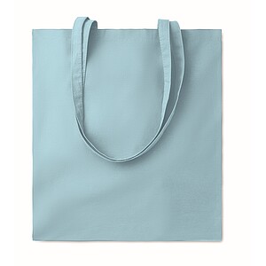 140gr/m2 cotton shopping bag, baby blue