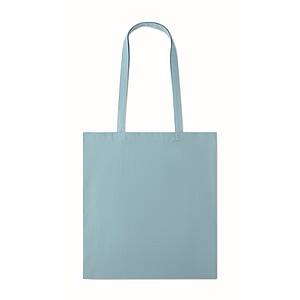 140gr/m2 cotton shopping bag, baby blue