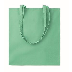 140gr/m2 cotton shopping bag, mint green