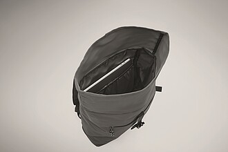 15 inch rolltop laptop backpack in 600D polyester