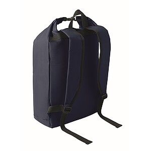 15 roll top laptop backpack, french navy
