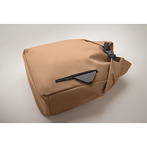15 roll top laptop backpack, khaki
