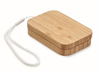 15W wireless charger in bamboo, wood