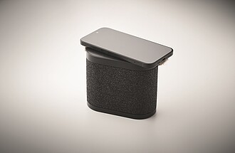 15W wireless charger speaker, black