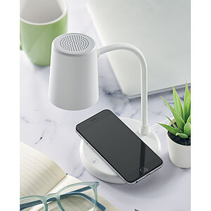 15W Wireless charging office lamp with 5.1 wireless speaker