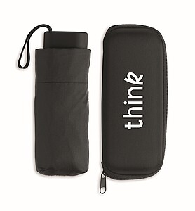 19 inch foldable umbrella, black