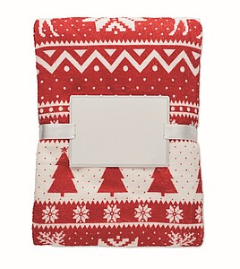 190 gr/m2 RPET coral fleece blanket