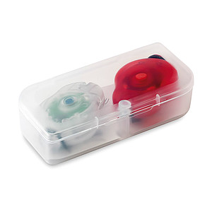 2 bicycle lights in PP box, multicolour