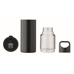 2 in 1 bottle 610ml, black