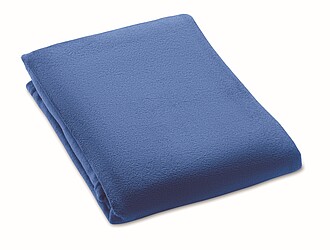 2 in 1 travel blanket set, blue