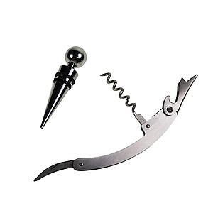 2 piece wine bottle opener set 