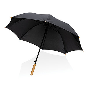 23" Impact AWARE™ RPET 190T auto open bamboo umbrella