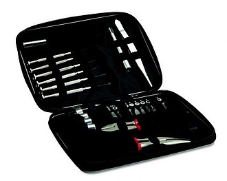 26 pcs tool in aluminum case, black
