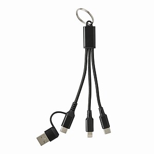 3-in-1 charging cable, black