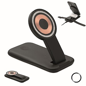 3 in 1 wireless charger 15W, black