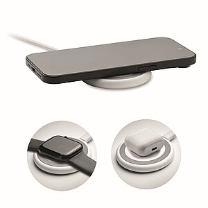 3 in 1 wireless charger 15W, white