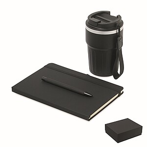 3 piece gift set in box, black