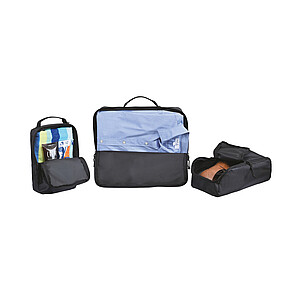 3 Piece Packing Cube Set, black