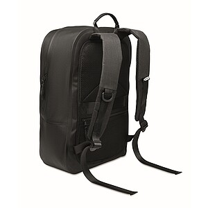 300D RPET computer backpack, black