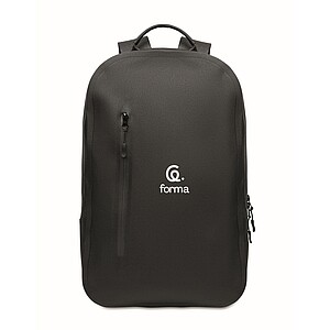300D RPET computer backpack, black