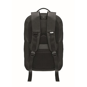300D RPET computer backpack, black