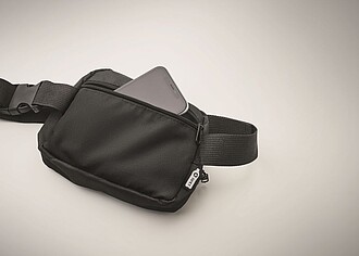 300D RPET polyester waist bag