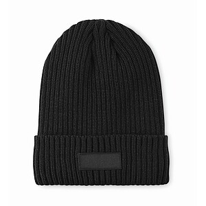 3M knitted beanie with cuff, black