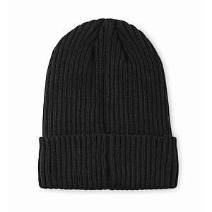 3M knitted beanie with cuff, black
