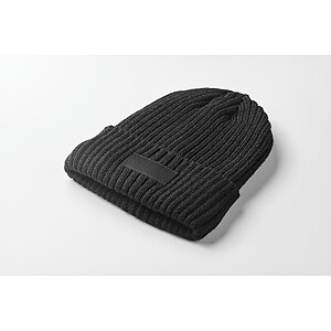 3M knitted beanie with cuff, black
