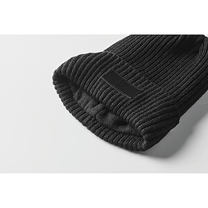 3M knitted beanie with cuff, black