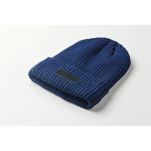 3M knitted beanie with cuff, blue