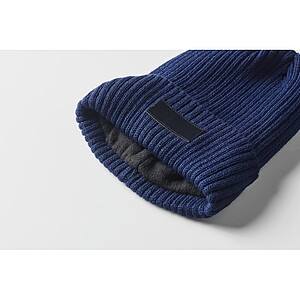 3M knitted beanie with cuff, blue