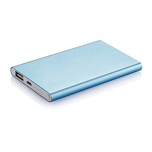 4.000 mAh slim Power bank, blue