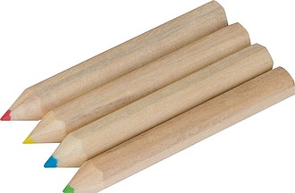 4 colouring pencils set