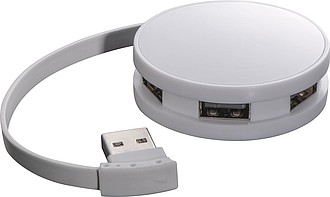 4 port - rounded USB-Hub