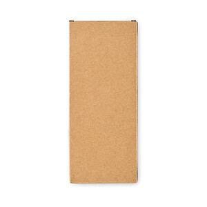 4 reusable glass straws, wood