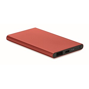 4000 mAh Power Bank Type C, burgundy