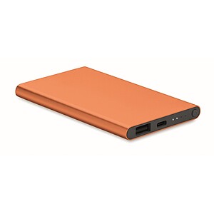 4000 mAh Power Bank Type C, orange