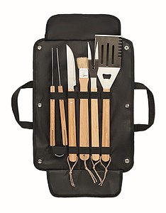 5 BBQ tools in pouch