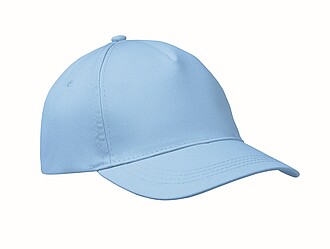 5 panel baseball cap, baby blue