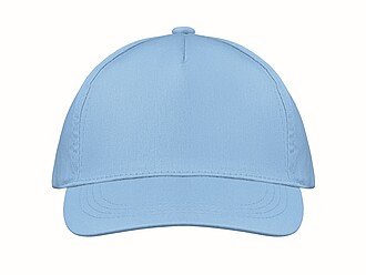 5 panel baseball cap, baby blue